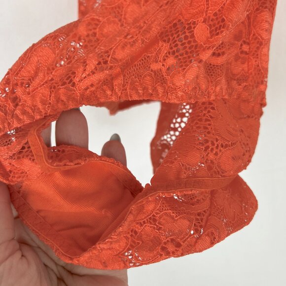 NWT We are HAH Comin' In HAHt Lace Bodysuit Burnt Orange Size XS NEW - Picture 6 of 14